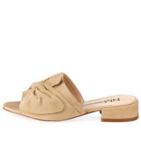 Neiman Marcus Sancha Bow Slide Mules - Picture 2 of 4